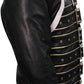Freddie Mercury Military Concert Black Leather Jacket