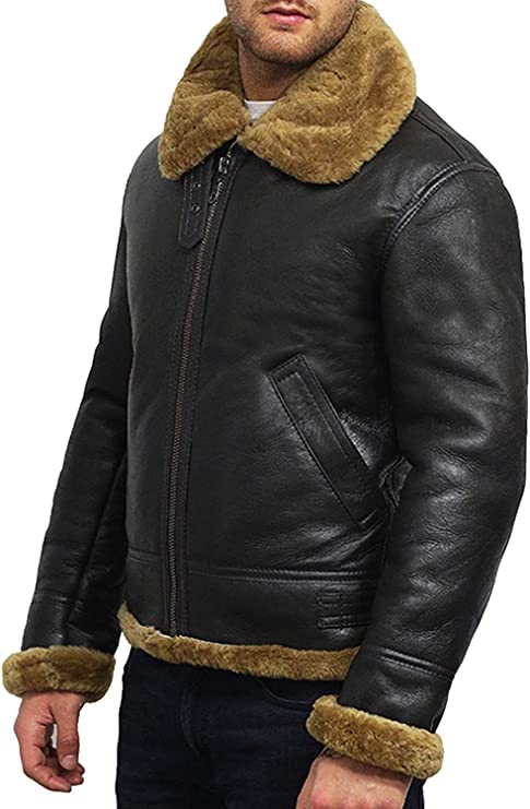 Aviator RAF B3 Bomber Faux Fur Jacket