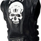 Icon Skull Motorcycle Black Leather Vest