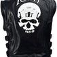 Icon Skull Motorcycle Black Leather Vest