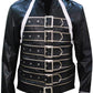 Freddie Mercury Military Concert Black Leather Jacket
