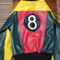 Women's 8 Ball Pool Leather Bomber Jacket