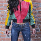 Women's 8 Ball Pool Leather Bomber Jacket
