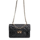 Flora Quilted Crossbody Leather Bag - Black - Image 8