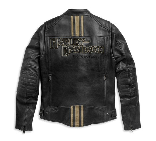 Men's H-D Triple Vent Passing Link II Leather Jacket