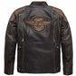 Harley-Davidson Leather Jacket Trostel Triple Vent System