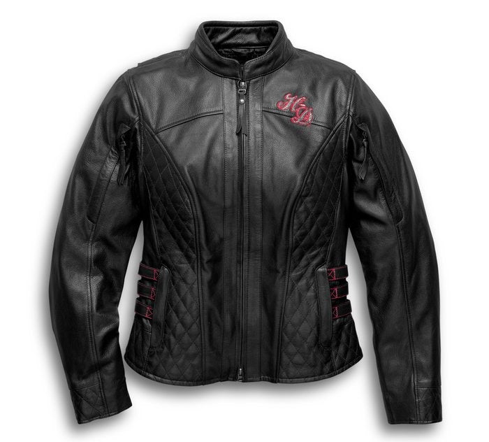 Women's Scroll Skull 3-in-1 Leather Jacket
