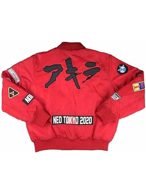 Akira Satin Bomber Jacket - Luxurious Anime-Inspired Style