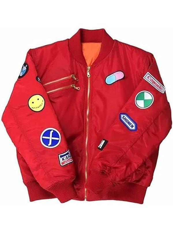 Akira Satin Bomber Jacket - Luxurious Anime-Inspired Style