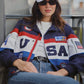 Kendall Jenner Paris Olympics Team USA Bomber Jacket