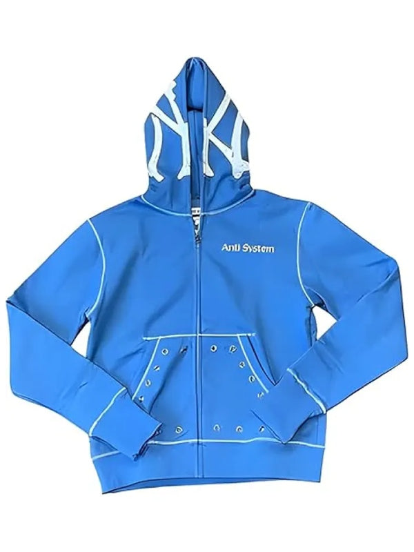 Anti System Hoodie Sky Blue