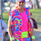 Barbie 2023 Ryan Gosling Rainbow Shirt With Shorts
