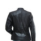 Women’s Quilted Style Black Leather Jacket