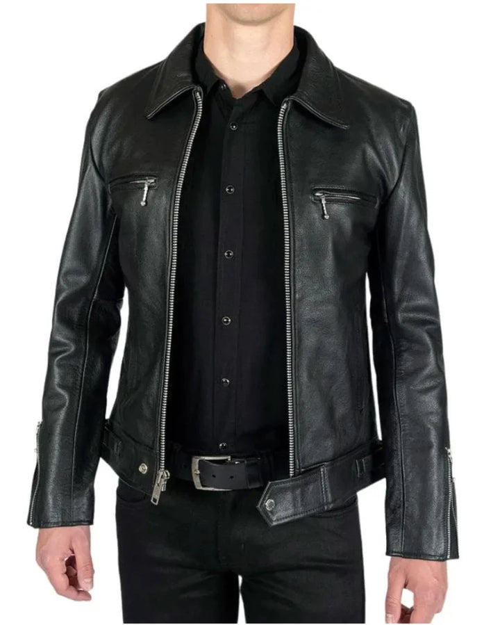 Black_Rivet_Leather_Jacket_front_view_open_style_style_2