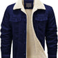Blue Deadpool x Venom Denim Jacket With Fur Front View