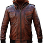 Cafe Racer Brando Vintage Motorcycle Retro Leather Jacket