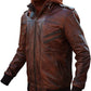 Cafe Racer Brando Vintage Motorcycle Retro Leather Jacket