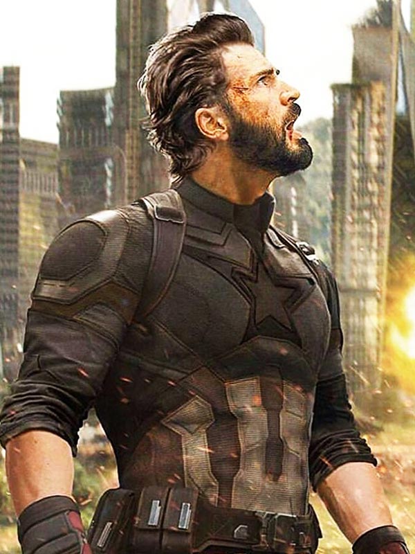 Men's Black Captain America Infinity War Jacket