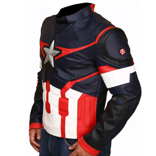 Captain America Civil War Dark Leather Jacket