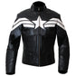 Captain America The Winter Soldier Black Leather Jacket