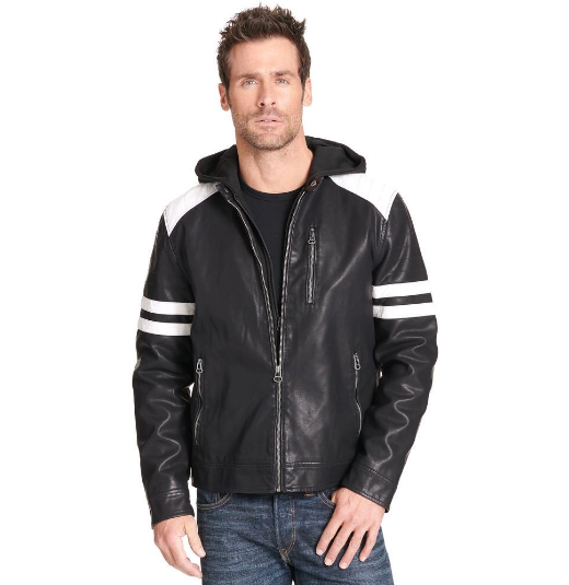 Men's Moto Black  Leather Jacket