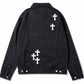 Chrome Hearts Denim Jacket Black Back