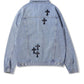 Chrome Hearts Denim Jacket Blue Back