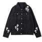 Chrome Hearts Denim Jacket Black Front