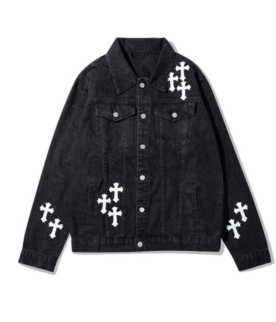 Chrome Hearts Denim Jacket Black Front