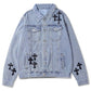 Chrome Hearts Denim Jacket Blue Front 