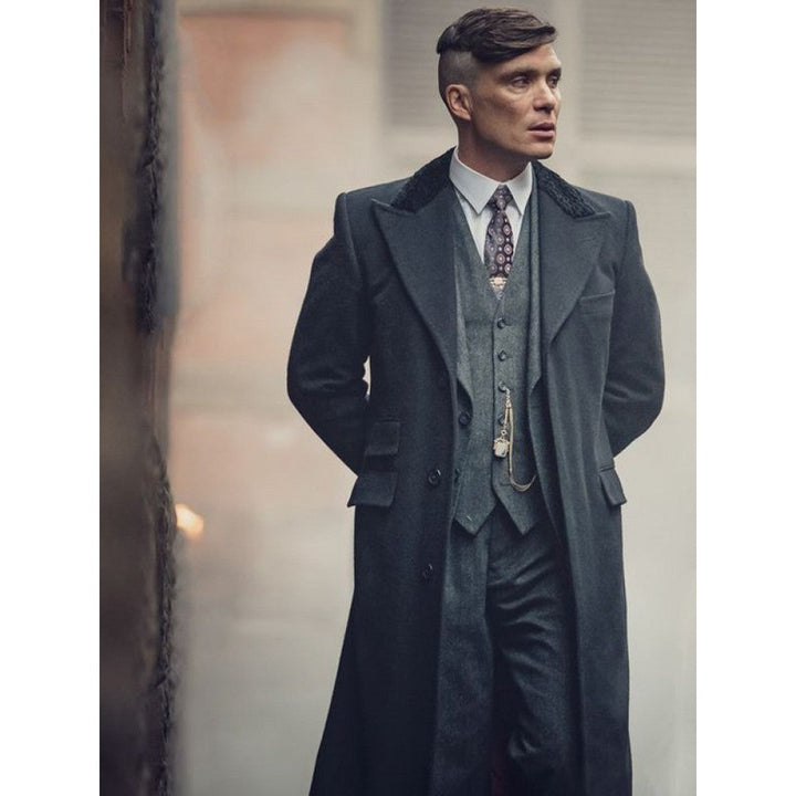 Peaky Blinders Thomas Shelby Black Trench Coat