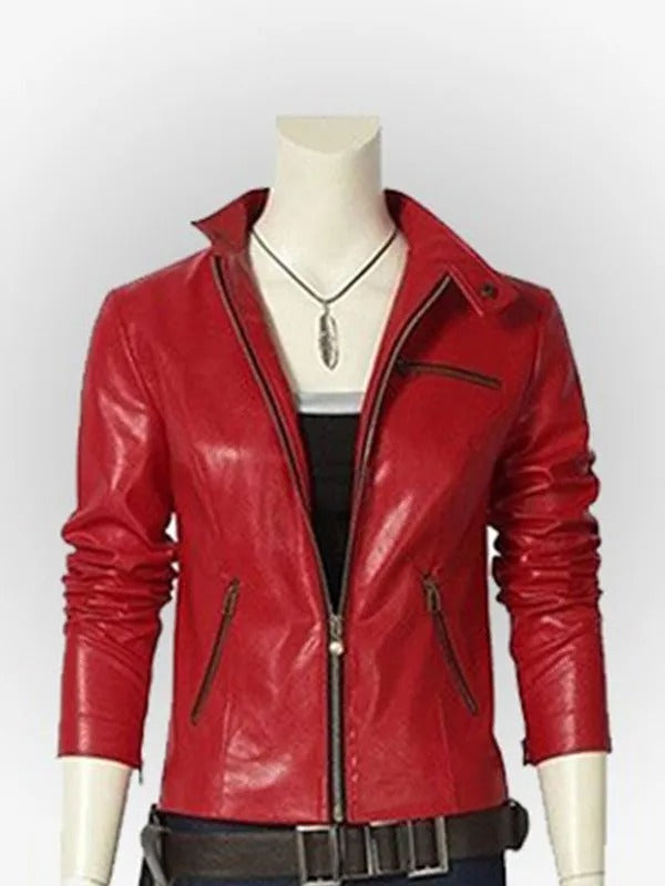 Claire Redfield Resident Evil 2 Red Leather Jacket