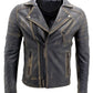 Cross Zip Brando Biker Jacket