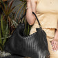 Handmade Woven Original Black Leather Bag - Image 3