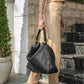 Handmade Woven Original Black Leather Bag - Image 6