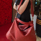 Handmade Woven Original Red Leather Bag - Image 3