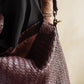 Handmade Woven Original Burgundy Leather Bag - Image 4