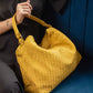 Handmade Woven Original Yellow Leather Bag - Image 2