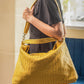 Handmade Woven Original Yellow Leather Bag - Image 6