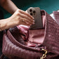 Handmade Woven Original Burgundy Leather Bag - Image 6