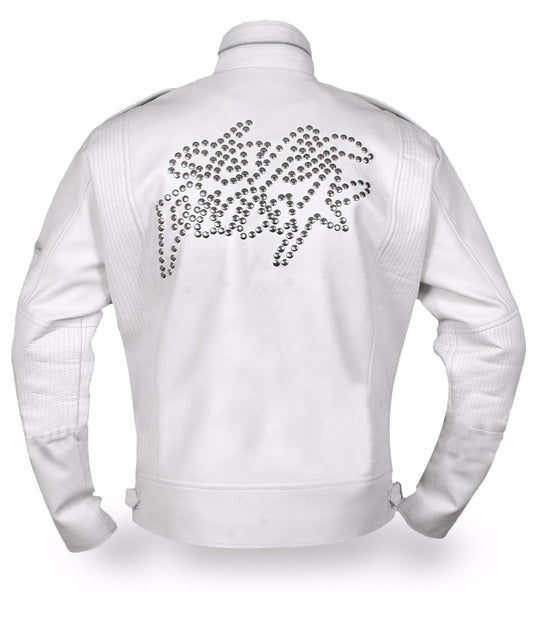 Daft Punk White Leather Jacket