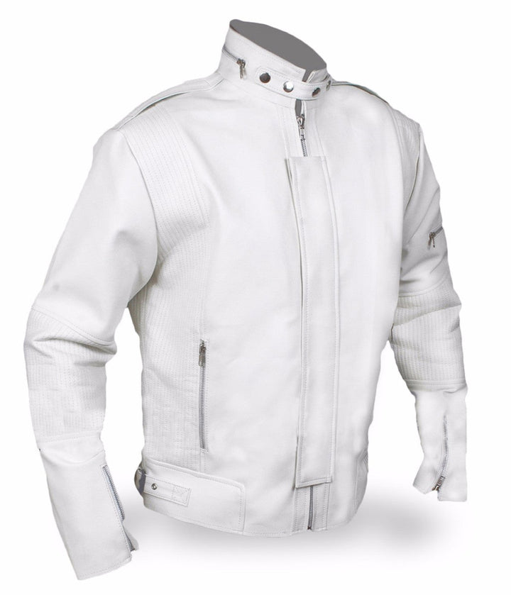 Daft Punk White Leather Jacket