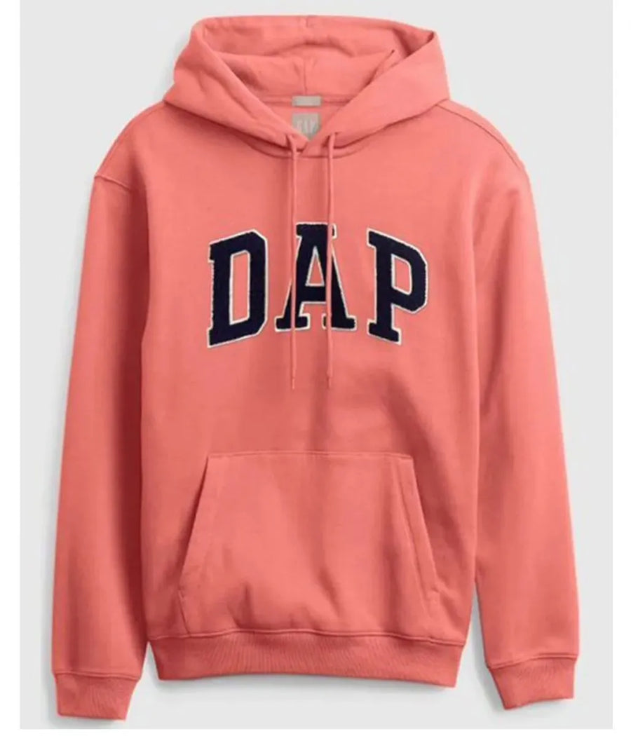 Dapper Dap Hoodie Pink Front