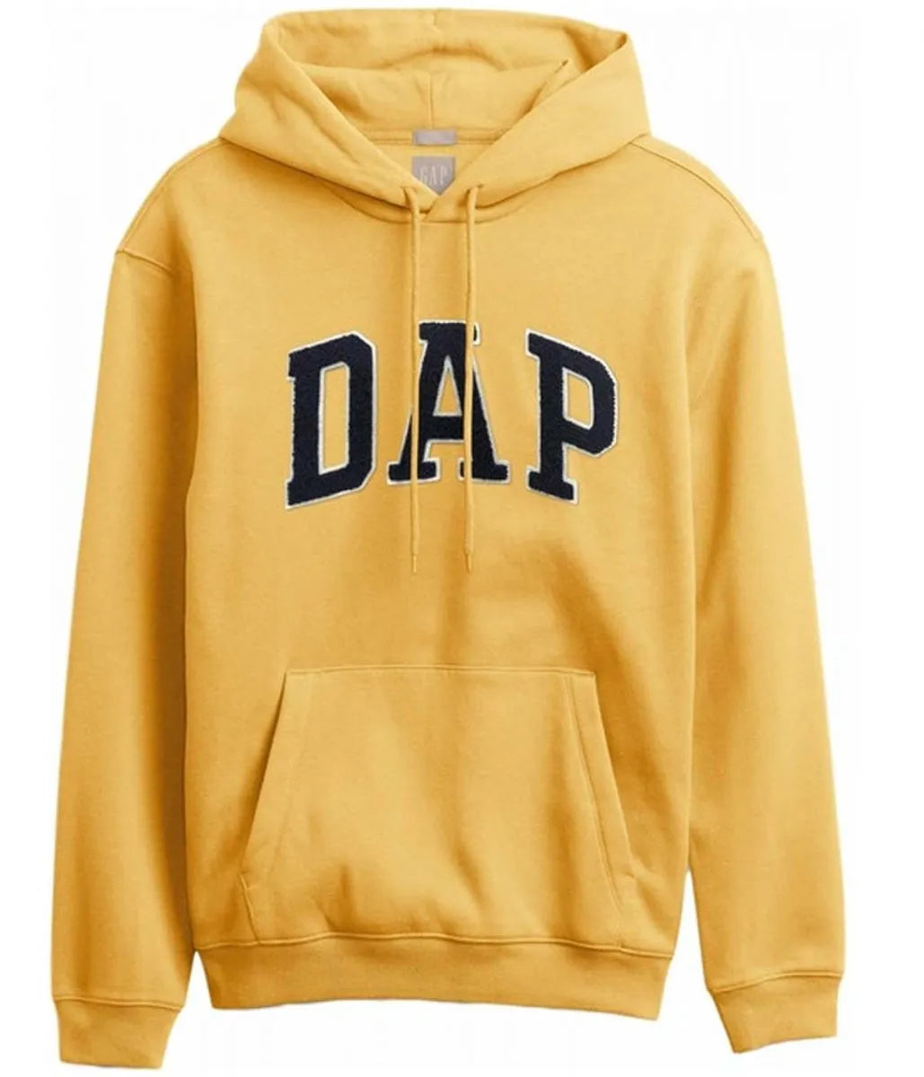 Dapper Dap Hoodie Plum Yellow Front