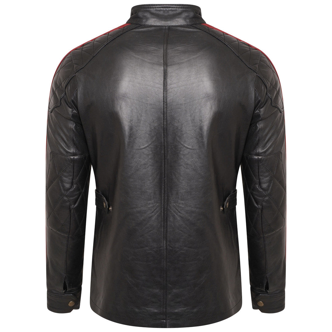 Daytona Leather Jacket Red Stripe