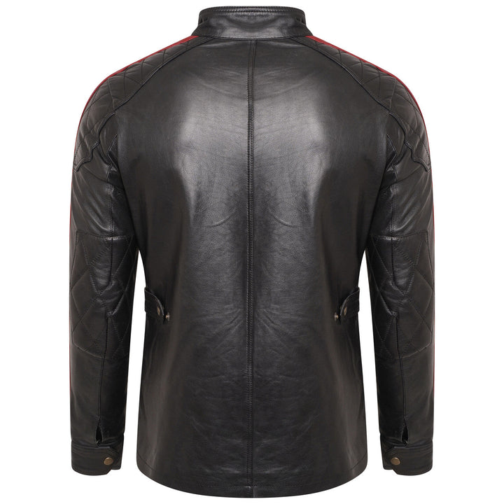 Daytona Leather Jacket Red Stripe