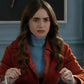 Emily In Paris Lily Collins Brown Jacket