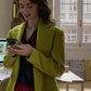 Emily In Paris Emily Cooper Lime Wool Coat