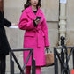 Emily in Paris Lily Collins Pink Coat
