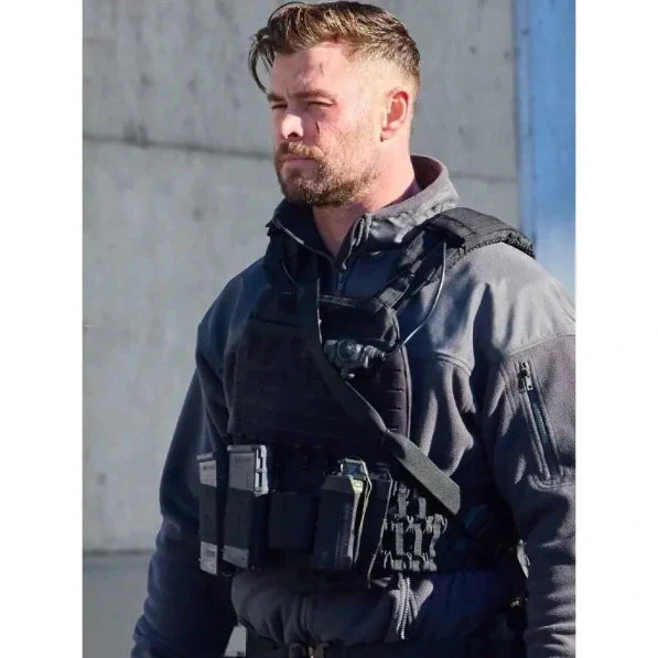 Extraction 2 Chris Hemsworth Grey Jacket